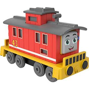 THOMAS & FRIENDS Fisher-Price - Il Trenino Thomas Bruno la Carrozza Frenante Locomotiva Die-Cast a Spinta, Trenino Giocattolo per Bambini 3+ Anni, HHN55