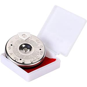 Tiiyee Accordatore cromatico, accordatore a tubo a 13 toni con custodia C-C Selettore di note Strumento di accordatura per strumenti a fiato a fiato per ukulele violino basso chitarra pianoforte Erhu