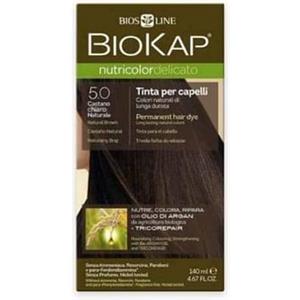 Biokap Nutricolor Tinta 5.0 Castano Chiaro - Colorazione Naturale e Nutriente per Capelli