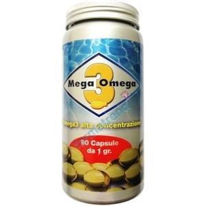 Sixtus Mega 3 Omega - Integratore Alimentare con Alta Concentrazione di Omega 3 - 90 Capsule