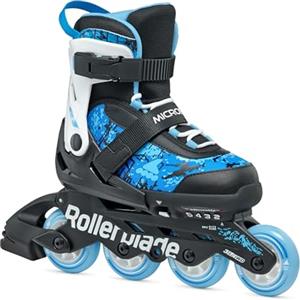 Rollerblade MICROBLADE SL, Pattini in linea Bambino, nero/blu cielo, EU: 33-36.5 (UK 1-4 / US: 2-5)