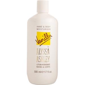 Alyssa Ashley - Crema Corpo e Mani Dopo Doccia o Bagno alla Vaniglia, Lozione per Pelle Idratata, Sana ed Elastica - Adatto a Tutti i Tipi di Pelle - 500ml