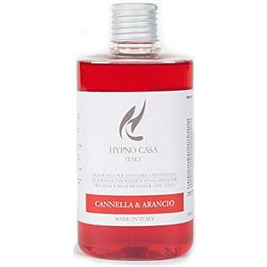 Hypno Casa Ricarica 200ml per Diffusori a Bastoncini - Fragranza Cannella e Arancio