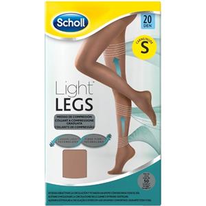 Scholl Light Legs Collant a Compressione Graduata 20 Den, Taglia S, Colore Nude
