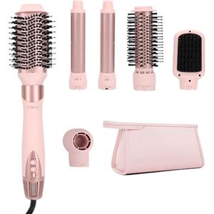 Sonew 6 in 1 Multi Hairstyler, 110.000 giri/min, Styler per Capelli con Ioni e Phon, Arricciacapelli Automatico 32 mm, Spazzola ad Aria Calda 68 mm/32 mm, Spazzola Lisciante