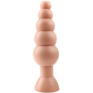 FJUJMLAN Perline anali super grandi Butt Plug Enorme grosso Sesso per le donne Massaggio prostatico Espansione erotica dell'ano Prodotti per adulti(Fleisch)