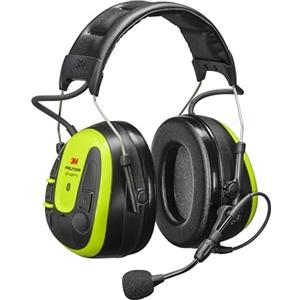 Peltor 3M WS ALERT X MRX21A4WS6 Paraorecchie, 30 dB, Giallo, Auricolare Bluetooth con Microfono Boom a Cancellazione del Rumore, Promemoria Kit Igiene, per ambienti rumorosi