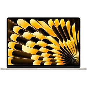 Apple laptop MacBook Air 15 con chip M3 (2024): display Liquid Retina 15,3, memoria unificata 16GB, archiviazione SSD 512GB, videocamera FaceTime HD 1080p, Touch ID; Galassia