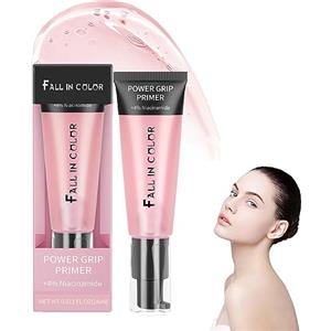 Alelyer Base Gel Trucco Per Pori Invisibili,Primer Viso A Base Di Gel E Idratante,Power Grip Primer,Primer Viso Idratante A Base Di Gel Con Acido Ialuronico,Gel-Based Hydrating Face Primer (Rosa)