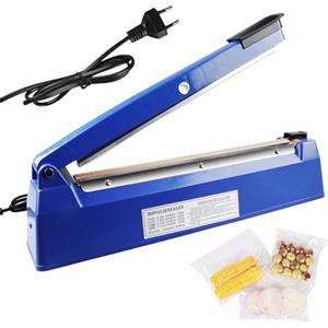 Mitening Sigillatrice per Sacchetti, Termosaldatrice, Sigilla Sacchetti, Tavolo Sigilla Sacchetti a Caldo, Termosigillatrice Manuale a Impulsi per Pp Pe Alluminio Bags Macchina Sigillante Plastica (L-300mm)