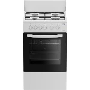 Beko - Cucina A Gas Css42014fw-nero, Bianco