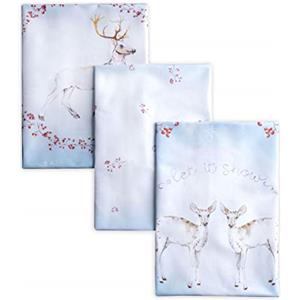 Maison d' Hermine Fairytale Forest - Canovaccio da cucina, in 100% cotone, multiuso, morbido e assorbente, salvietta, strofinaccio da bar, per Natale e giorno del Ringraziamento (50cm x 70cm)