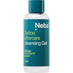 Neba - Tattoo Gel Detergente Dopobarba - per Tatuaggi Freschi e Guariti - Gel detergente Post-Trattamento - Bagno Doccia, Doccia Nutriente - Cura Corpo per Pelle Tatuata - 100ml