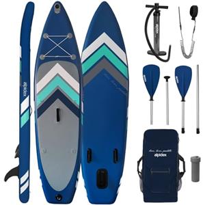 ALPIDEX Stand Up Paddle Gonfiabile 305 x 76 x 15 cm ISUP Portata Massima 150 kg Tavola SUP Leggero Stabile Set Completo, Colore:Blu