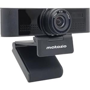 Matosio OwlEye - Videocamera per videoconferenze, 1080P, con 2 microfoni per conferenze, autofocus, grandangolo 84°, zoom digitale 4X, compatibile con Zoom/MS Teams e Streaming OBS
