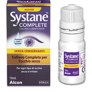 Systane COMPLETE Collirio Lubrificante 10 ml - Sollievo per Occhi Secchi e Irritati, Senza Conservanti