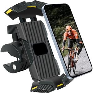URAQT Porta Cellulare Moto, Ultra Stabile Impermeabile Universale Supporto Telefono Bicicletta Antivibrazione Supporto Cellulare Scooter con Rotazione a 360°con iPhone/Galaxy 4.7"-6.8" Smartphone,#A