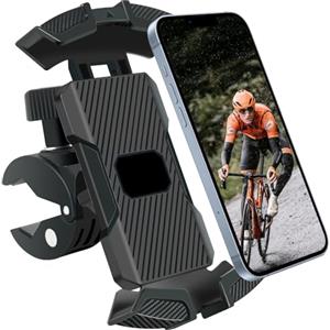URAQT Porta Cellulare Moto, Ultra Stabile Impermeabile Universale Supporto Telefono Bicicletta Antivibrazione Supporto Cellulare Scooter con Rotazione a 360°con iPhone/Galaxy 4.7"-6.8" Smartphone,#B