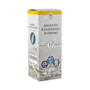 Punto Salute e Benessere Argento Colloidale Supremo 10ppm 50ml - Dispositivo Medico Antibatterico con Contagocce