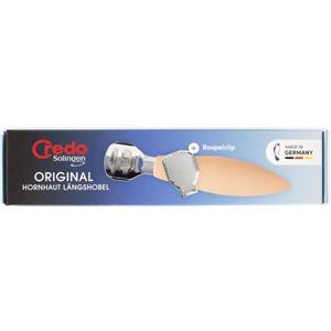 Credo Tagliacalli Cromato con Clip Raspa Colore Albicocca - Rasoio Professionale per Calli