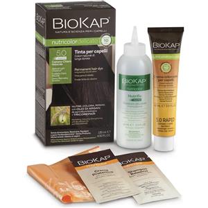 BIOKAP Nutricolor Delicato Rapid 5.05 Castano Nocciola - Tinta per Capelli 135 ml con Olio di Argan e Tricorepair