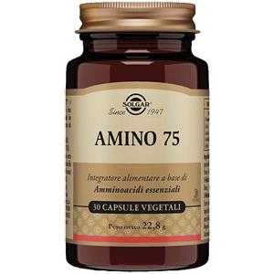 Solgar Amino 75 - Integratore di Aminoacidi Essenziali in Forma Libera, 30 Capsule Vegetali