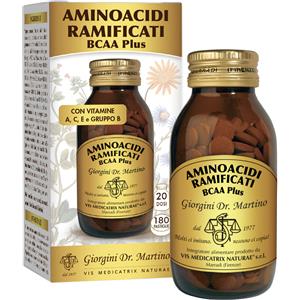 DR.GIORGINI SER-VIS Srl Aminoacidi Ramificati BCAA Plus - Integratore alimentare con 180 pastiglie, ricco di aminoacidi, sali minerali e vitamine