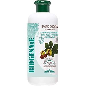 BIODERM BIODERMOCOSMETICI Biogenase Bagnodoccia Ippocastano Bagnoschiuma Linfodrenante 500 ML - Bagnoschiuma Delicato - Docciaschiuma Naturale per l'Igiene del Corpo - Lascia la Pelle Liscia e Morbida