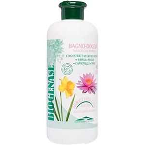 BIODERM BIODERMOCOSMETICI Biogenase Bagnodoccia Narciso e Ninfea Bagnoschiuma Senza Parabeni 500 ML- Bagnoschiuma Delicato - Docciaschiuma Naturale per l'Igiene del Corpo - Lascia la Pelle Liscia e Morbida