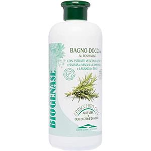 BIODERM BIODERMOCOSMETICI Biogenase Bagnodoccia Rosmarino Bagnoschiuma Tonificante 500 ML- Bagnoschiuma Delicato - Docciaschiuma Naturale per l'Igiene del Corpo - Lascia la Pelle Liscia e Morbida