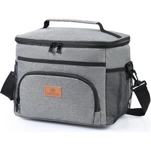 Cozary Borsa Termica Porta Pranzo 15L,Borsa Termica Addensato, Borsa Frigo, Borsa Pranzo Portatile per Ufficio Scuola Viaggi Campeggio All'aperto Picnic