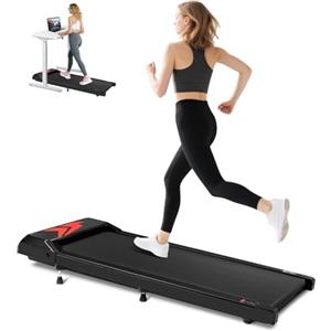 Cozary Tapis Roulant Elettrico con 5% Inclinazione, 4 in 1 Salvaspazio-Treadmill, 6km/h Walking Pad, Motore 2.5HP Potente, App e Telecomando, Display LED, Tapis Roulant Sotto Scrivania