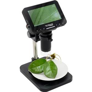 Technaxx Digital Microscope Pro TX-277-50x Magnification, 4.3" IPS Display, Adjustable Angle & Holder, 8 LED Illumination, Photo/Video Capture, MicroSD & PC Connectivity