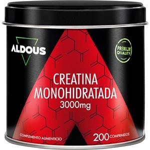 Aldous Bio Creatina Monoidrata 3000mg - 200 Compresse - Integratore Massa Muscolare - Pre Workout - Gym, Sport, Fitness - Integratore Allenamento - Intra Workout, Post Workout - Uomini e Donne - Vegan - ALDOUS