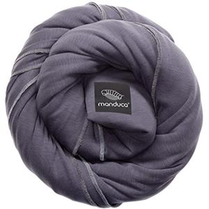 manduca Sling - Fasciatoio Neonato - Marsupio Elastico e per neonati dalla nascita fino a 15 kg - Puro cotone biologico - Certificato GOTS, Slate