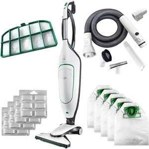GREENELF Folletto VK200 Nuovo, Aspirapolvere con Filo, Iconica Scopa Elettrica con Sacco Potente con 2 Anni di Forniture e Kit Tubi 100% Compatibili inclusi | Garantita 24 Mesi