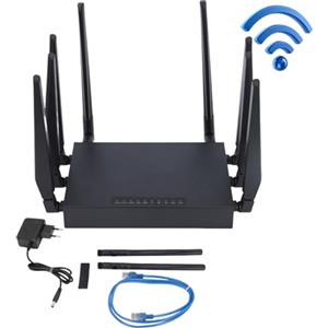 Culnflun Router WiFi6 5G CPE con 8 antenne Router WiFi 5G CPE con slot per scheda SIM, 1000 Mbps, Plug and Play Rete Ethernet Gigabit Dual Banda WiFi6(presa UE)