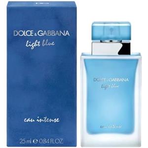 DOLCE & GABBANA Light Blue Eau Intense Eau de Parfum Donna, 25 ml, Fragranza Floreale Fruttata con Note di Limone e Gelsomino