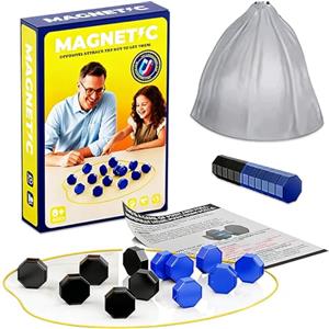 OZXVXZO Magnetic Chess Game, Scacchi Magnetici Gioco, Scacchiera Portatile, Gioco di Scacchi Educativo da Bambini da 1 a 4 Giocatori
