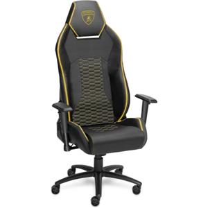 Lamborghini Automobili Lamborghini Sport Gaming Chair, Sedia Gaming e da Ufficio Professionale, Ergonomica, Reclinabile, Braccioli Regolabili 3D Riproduzione Sedile Lamborghini