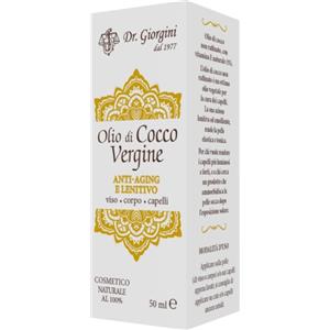 DR.GIORGINI Olio di Cocco Vergine 50ml - Non Raffinato con Vitamina E Naturale