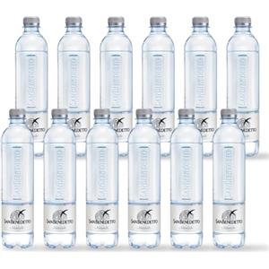 San Benedetto Acqua San Benedetto Mini Tower Naturale 50cl x 24 | Acqua Minerale Naturale Mini Tower Icon Fonte Benedicta | Confezione da 24 Bottiglie di PET da 500ml