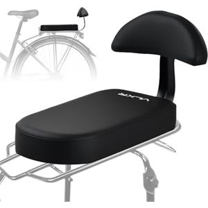 Volumoon Seggiolino Bici Posteriore, Seggiolino Bicicletta, Posteriore Sedile Cuscino, PU Morbido Cuscino per Sedile Posteriore per Bicicletta di Montagna Sedile Posteriore per Veicolo Elettrico