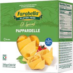 Farabella Pappardelle 250 g - Pasta senza glutine con farina di mais e riso