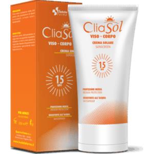 Budetta Farma Cliasol Crema Solare SPF15 200ml - Protezione Media per Viso e Corpo