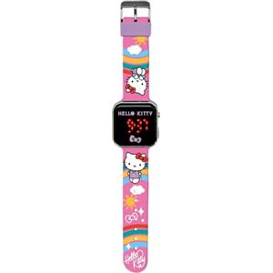 Kids Licensing Orologio digitale per ragazze automatico con cinturino in plastica HK50201, Hello Kitty, rosa