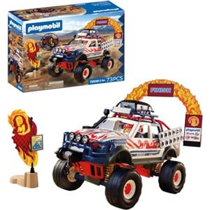 PLAYMOBIL | Cars | Offroad Truck | Veicolo fuoristrada con verricello e piastre di ponte | macchinina giocattolo per bambini dai 4 anni in su | 72061