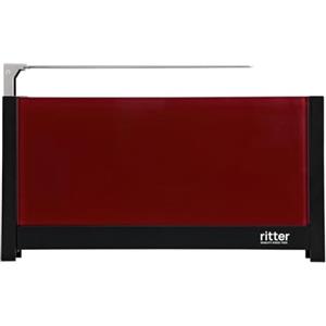 ritter Tostapane Volcano 5 Rosso, 1000 W, Vetro, 2 Scomparti