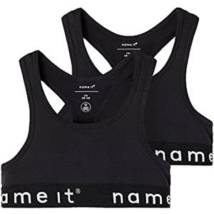 Name IT Mutande da Bambina, Nero/Pack: w/Black, 122 cm