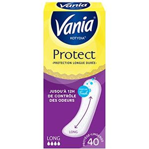 Vania Kotidia - Salvaslip di protezione a lunga durata, sensazione fresca, 40 proteggi salviette